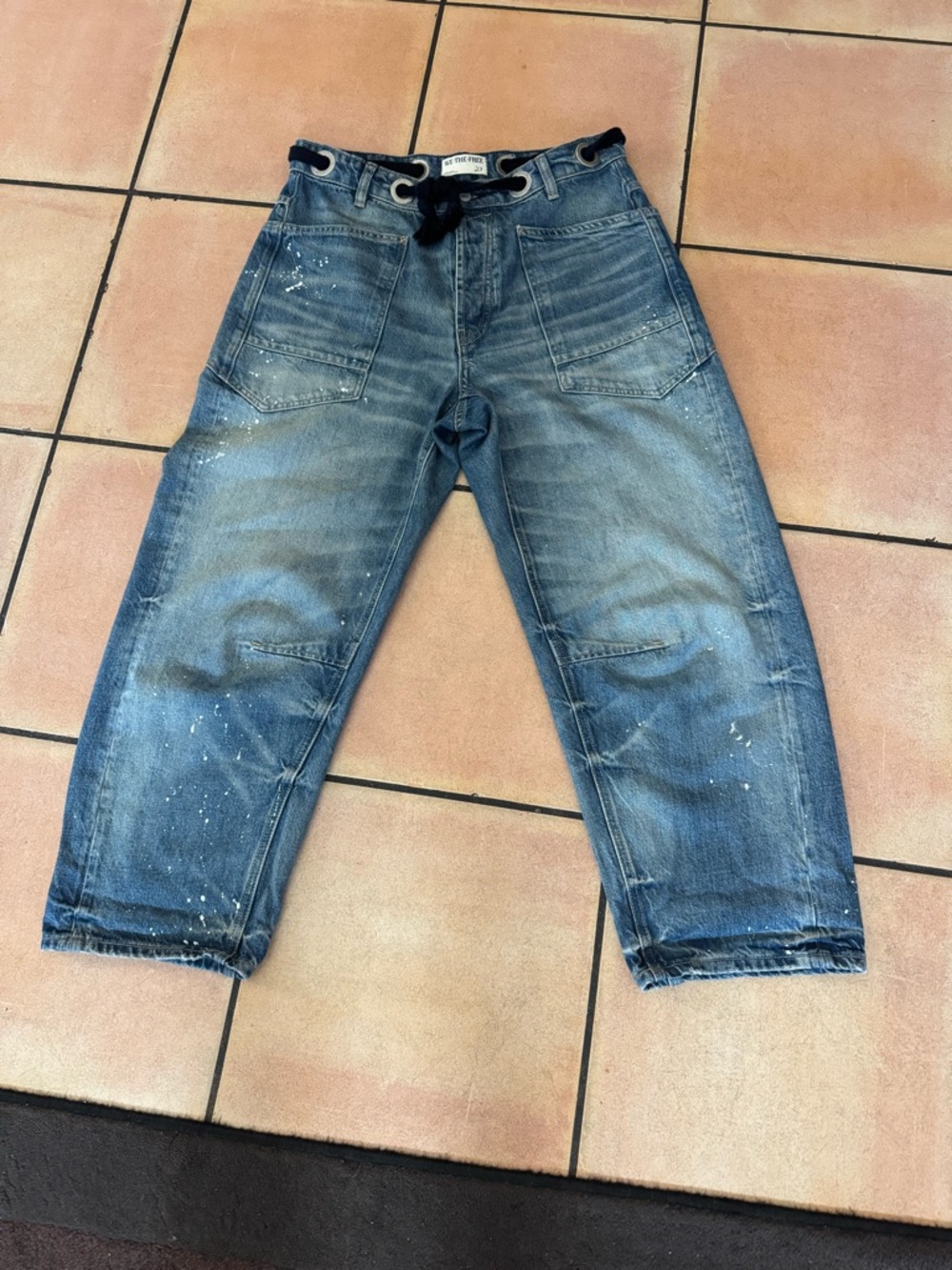 Free People Moxie Pull-On Barrel Jeans - Picture 2 of 9
